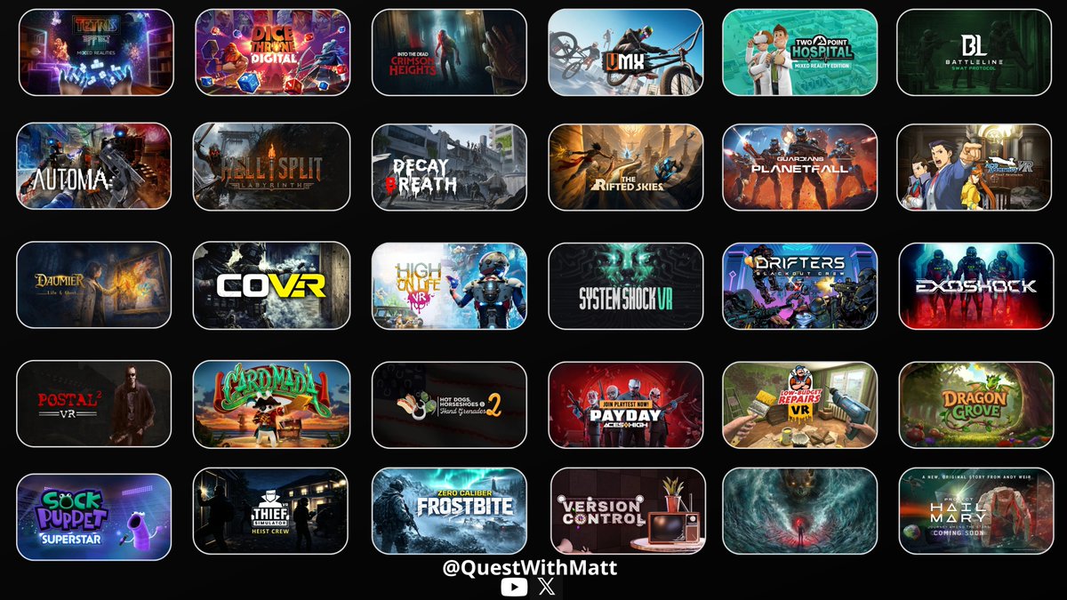 QuestWithMatt's tweet photo. Personal thoughts, 

For the time being, "I couldn't care less" about all these VR mods from "flat games".
There are still plenty of studios whose games deserve our attention—rather than handing our money (assuming you don't pirate) to companies that never cared about VR in the first place, just because some guy managed to make a game VR-compatible using AI.

Modding "flat games" for VR is cool, but for me, it shouldn't come at the expense of the studios that persist in this field we love so much.

I’ll only really take an interest in them "the day native #VR is truly dead".
#Quest3.