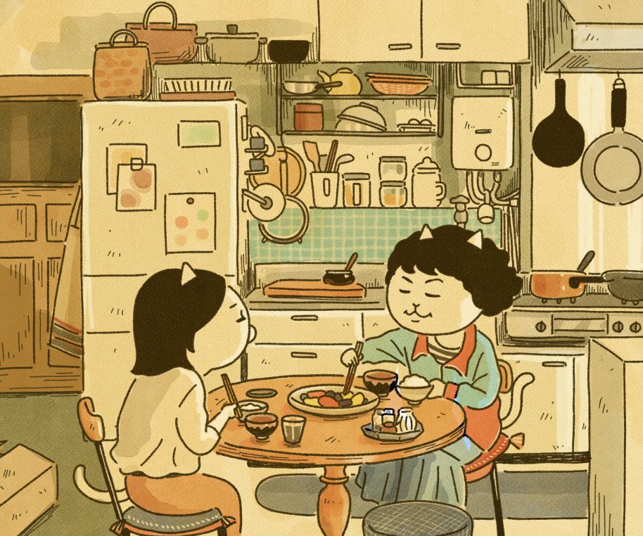 esks12's tweet photo. 団地のふたり、なっちゃんちの雰囲気がとても好き https://t.co/rE010hoQPQ
