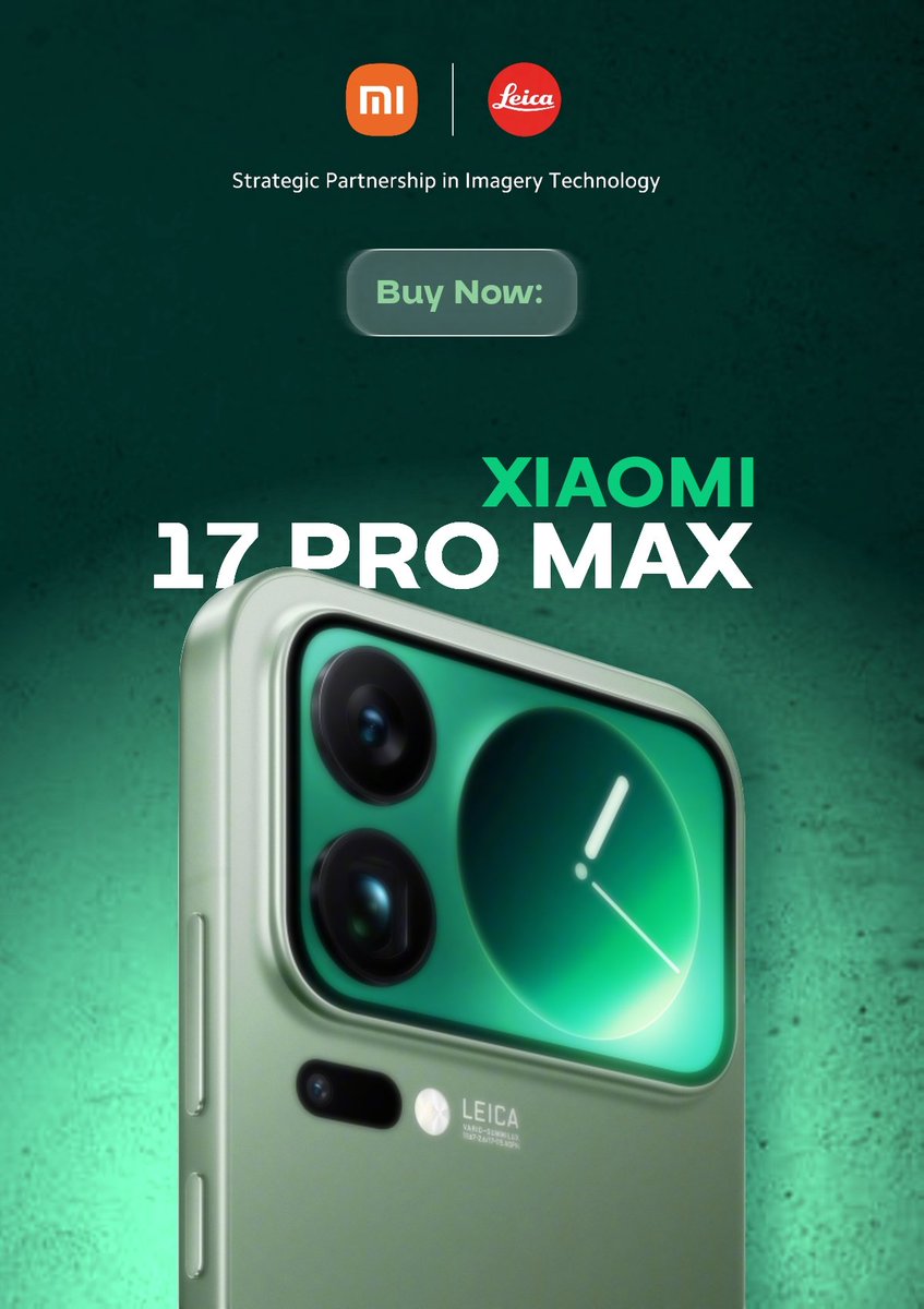 Am_Ofs's tweet photo. @StephanieInii Flyer for the Xiaomi 17 Pro Max https://t.co/jHiRKwW7CL