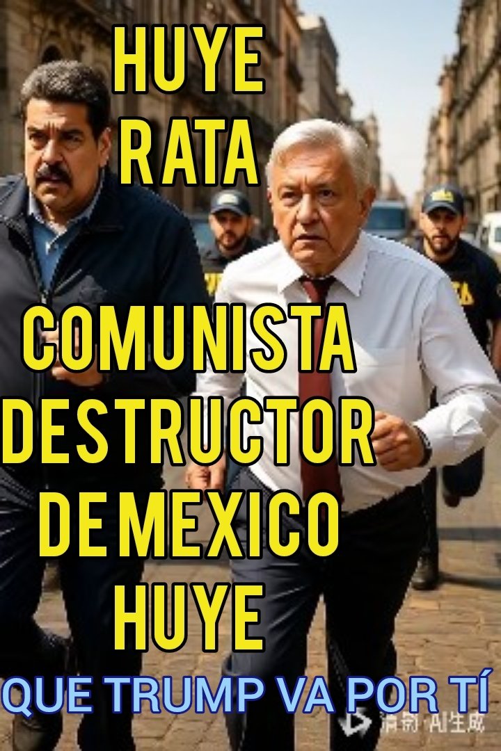 CarSANz1823's tweet photo. @lopezobrador_ INCHE #KAKAS SIEMPRE FUISTE UNA PUT. RATA ASQUEROSA #HUACHICOLERO, QUE SOLO VINO A #ROBAR, #SAQUEAR #DESTRUIR TODO MÉXICO, SUS INSTITUCIONES #DEMOCRÁTICAS #ANTICORRUPCIÓN PARA #ROBAR A MANOS LLENAS LOS BILLONES DE PESOS, QUE SE DECIA #AUSTERO Y TAN SOLO EN ESA IMAGEN GASTO 4 MDP https://t.co/UNQxiyVZC2