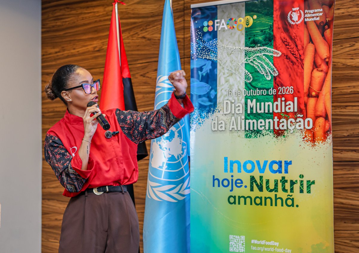 FAOAngola's tweet photo. Our #WorldFoodDay special event brought the discussion closer to everyday food choices, showing how traditional ingredients and culinary knowledge can contribute to more varied meals.
Innovate Today. Nourish Tomorrow. https://t.co/uLdkpMf8Eq