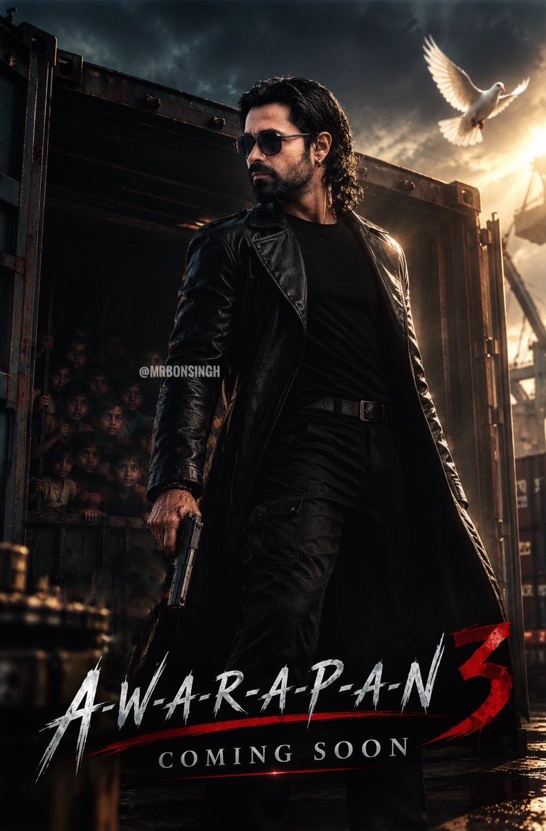 mrbonsingh's tweet photo. 19 years later, Awarapan still lives in our hearts. 🖤🕊️
Now the wait begins for Awarapan 3 — Emraan Hashmi, Disha Patani, Shriya Saran, Puran Gabbi &amp; the entire team… Wapas Lao SHIVAM! 🔥@emraanhashmi 
The story isn’t over yet❤️‍🔥 @VisheshFilms 

#Awarapan3 #EmraanHashmi #Shivam https://t.co/X7bpomMrJp