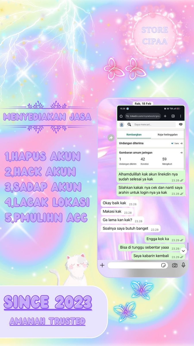 bimraen's tweet photo. JASA PEMULIHAN AKUN / HAPUS AKUN SOSMED RESMI

• JASA LACAK LOKASI
• PULIHKAN CHAT WA LAMA
• SADAP WA/IG
• LACAK HP HILANG BY NO HP / IMEI
• JASA UNSUS AKUN/UNSUSPEND
• JASA HACK/BALIKIN AKUN EMAIL,IG,WA,TWITER/X, FB,TIKTOK,LINE, LAINNYA 

FAST PROSES &amp;  WA DI BIO
#zonauang https://t.co/gsBTXQejgb