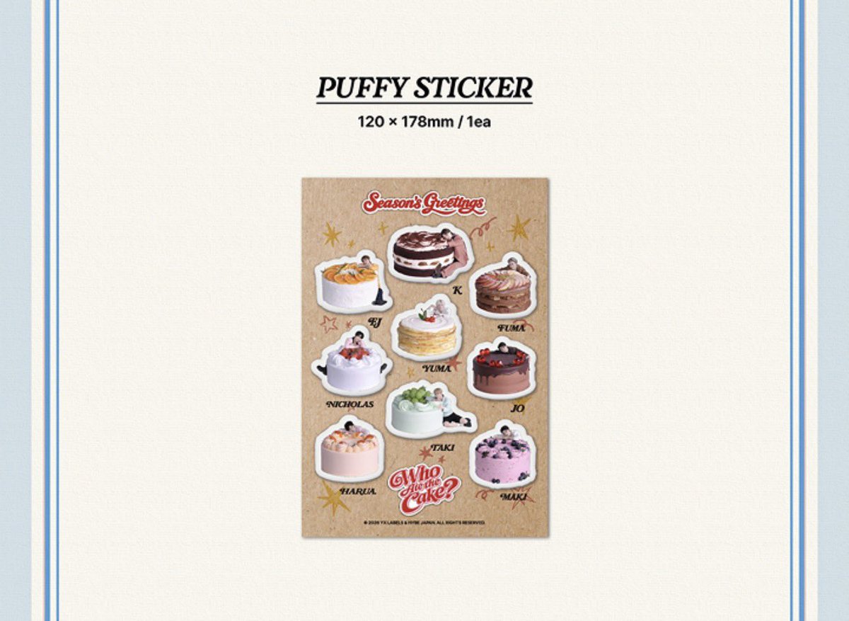 roundeyesbej's tweet photo. sharing sg27 &amp;team who ate the cake ♥︎

avail:
- diary + sticker + poster set 80k  
- taki member set 50k 

📝 ems tax ketika arrived indo 
💌 plz dm for order! https://t.co/cvxHNsmrHC