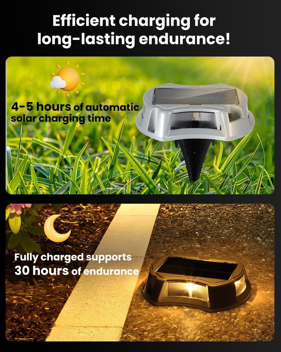 Verafanfme's tweet photo. https://t.co/RkVSMEFqgZ 
Dimming Waterproof IP68 Solar Led Inground Uplight Dock Lamp for Pathway Driveway Deck Square Park Landscape Step Stairs Corner https://t.co/6McZNsKfaB