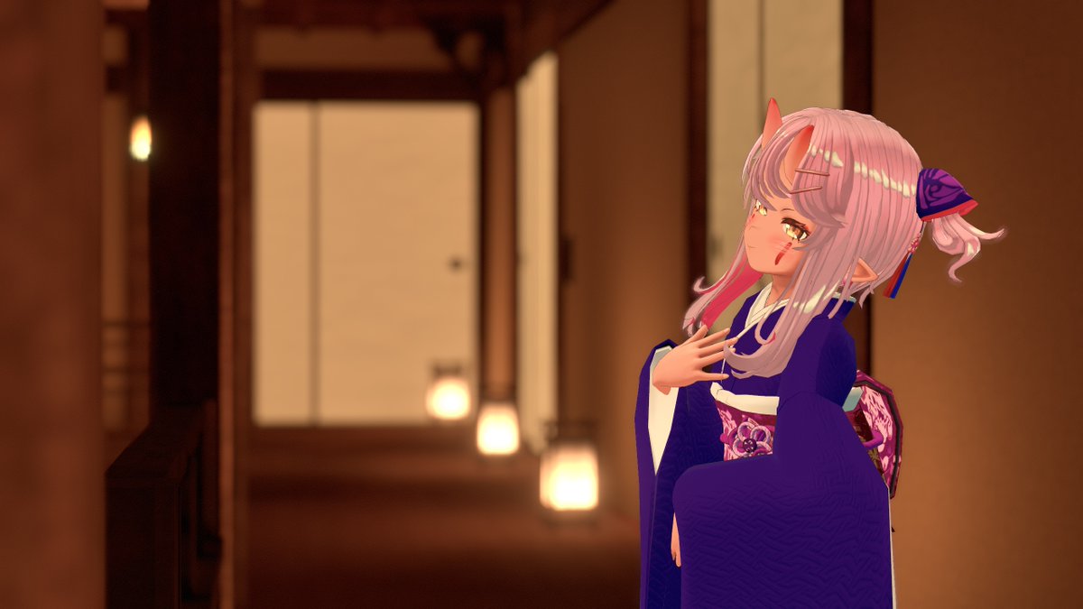 tuberoseVRC's tweet photo. 「今宵、また『逢曲時』への門が開かれる……。

四季が如く移ろうもの、其れは人の縁。
冬を前にしておるというに、此処ではまだまだ出逢いの華が咲いておる。
此度はどんな子等が此処へ来るのじゃろうな。

誘魅一同、いつも通りにもてなさせてもらうよ。
遠慮なく遊びにおいでや」
#VRCおうまがとき https://t.co/4s59yvxAb2