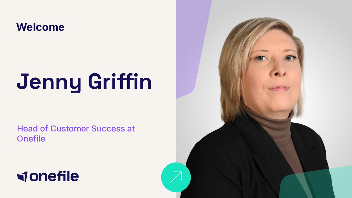 OnefileUK's tweet photo. Welcome to Onefile, Jenny! 🎉

We're delighted to welcome Jenny as our new Head of Customer Success.

We're excited to have Jenny on board and look forward to the positive impact she'll make across our customer community.

check out our team 👉 https://t.co/9fwjkPuAWb https://t.co/f9420vrh8W