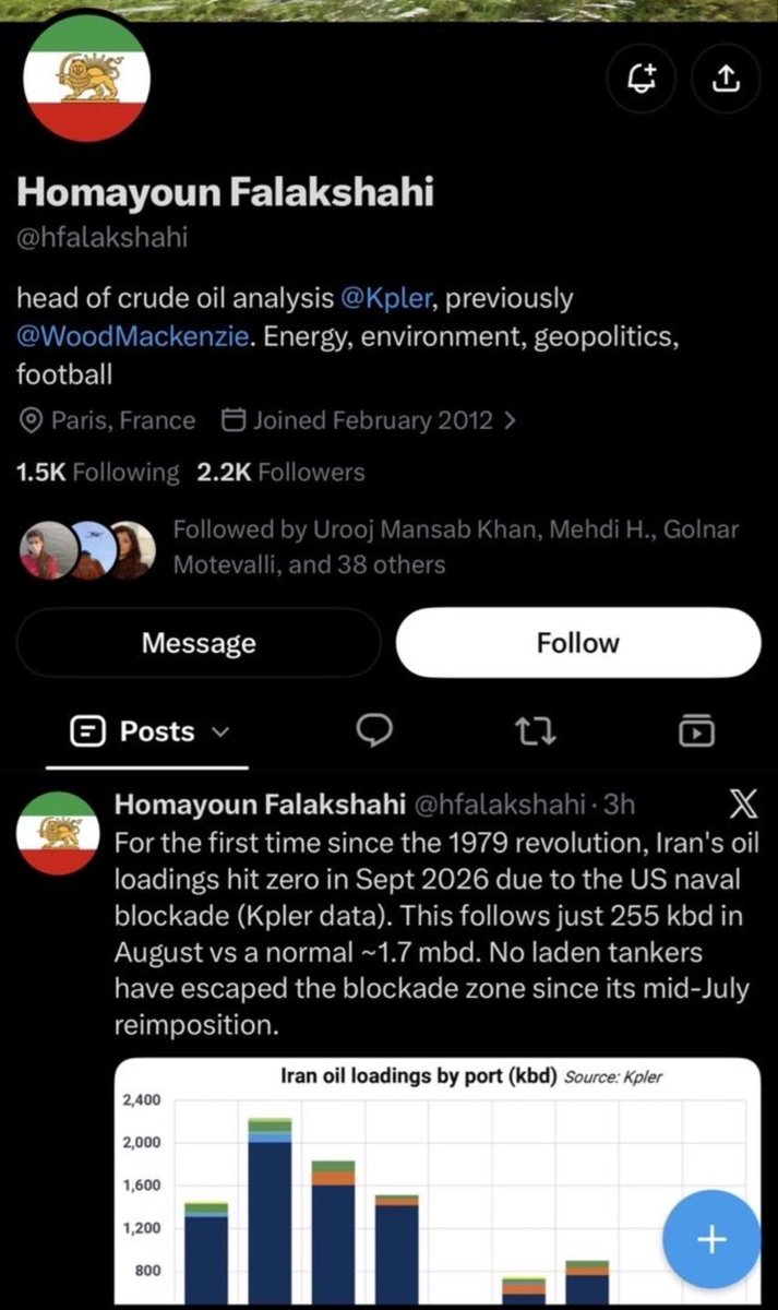 JockerMocker's tweet photo. موج راه افتاده که همایون #فلک‌شاهی در موسسه #کپلر
یکی از عوامل #گزارش_پوچ_و_مهمل
درباره وضعیت انرژی ایران و تنگه هرمزه
ایشون بارها کارشناس ایران‌اینترنشنال بوده
و
بارها جریان سلطنت‌طلب داخلی #سوپرانقلابی
با استناد به گزارش‌هاش
روسای قوا، شعام و... رو بولی کرده

یهویی شناختیدش؟ https://t.co/jw15WH6wW4