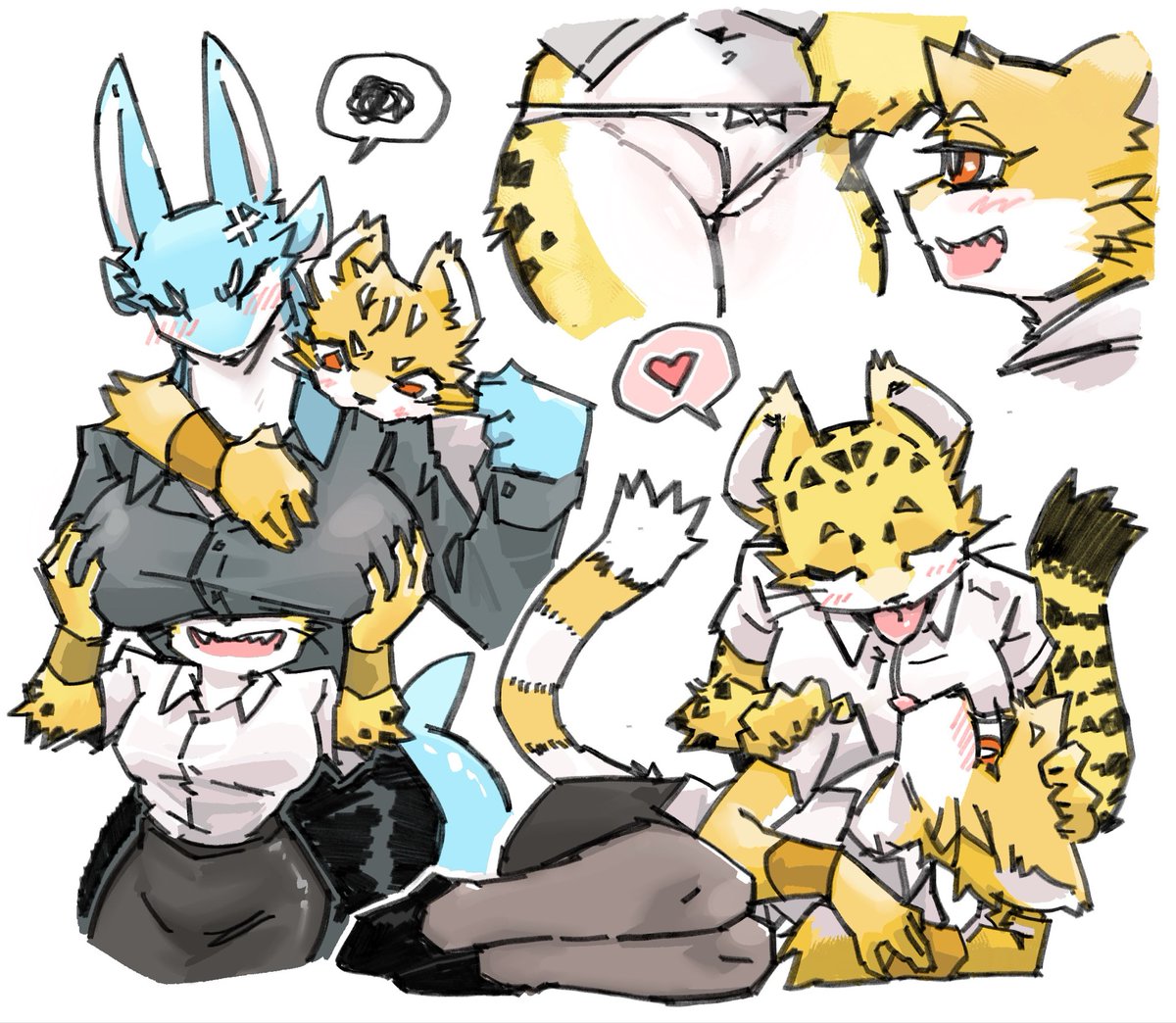 KunomariS's tweet photo. 🐈🐆🦈 https://t.co/zUYFEJ4HKP