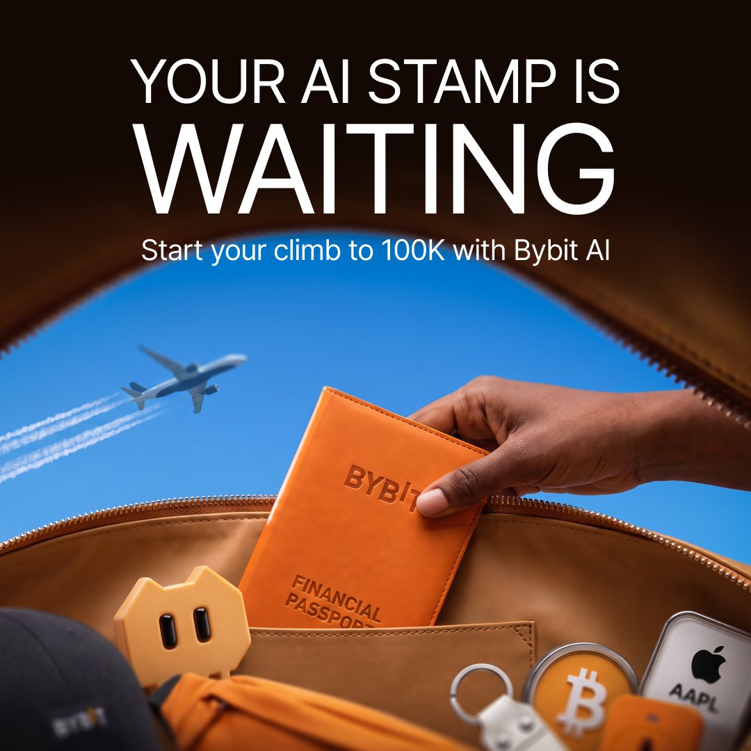 Bybit_Official's tweet photo. Have you started moving towards 100K yet?
Make your first Bybit AI move, and start collecting stamps!