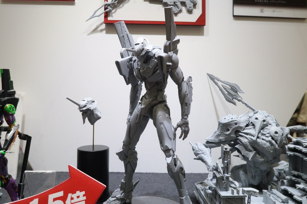 rakutenbooks's tweet photo. ━━━━━━━━━━━━━━━━━━━
【全日本模型ホビーショー】会場レポ📸
━━━━━━━━━━━━━━━━━━━

#プライム1スタジオ ブースでは、
エヴァンゲリオンからプラスチックモデルキットが初披露✨
初号機・2号機・零号機（改）の3種が企画進行中！

世界が認めるハイレベルな造形美を、その手で組み上げる歓びを体験せよ！

その他、初号機のアクションフィギュア展示も👀

#全日本模型ホビーショー