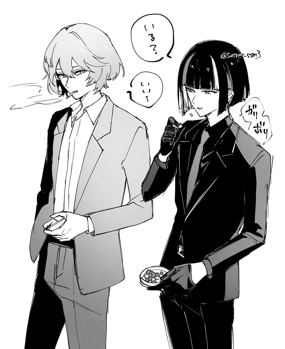 Secret_ssm3's tweet photo. 身長差を感じたかったのに
感じにくい角度で描いてしまった～… https://t.co/A0Bo7Avk2s