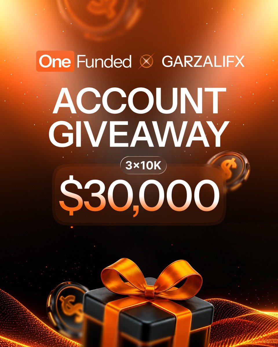 GarzaliH51580's tweet photo. 🎁 $30,000 ONEFUNDED ACCOUNT GIVEAWAY! 🔥

I’m excited to announce a massive giveaway in partnership with OneFunded! 🤝

We’re giving away 3 × $10,000 funded accounts — $30,000 in total! 💰🔥

🎯 How to Enter:

1️⃣ Follow @One_Funded @GarzaliH51580 @theproptruth
@Hauwaufx11
2️⃣ Subscribe to the OneFunded YouTube channel
https://t.co/b9zL7IOOqi
3️⃣ Repost this giveaway post 🔄
4️⃣ Tag a friend in the comments 👥

⏳ Giveaway Duration: 7 Days

💥 25% OFF ONEFUNDED Use my exclusive discount code:

🎟️ GARZALIFX

If you’re planning to get a OneFunded account, make sure you use GARZALIFX to get 25% OFF.
https://t.co/NDiOMMaHiW
Good luck everyone! 🏆🔥

OneFunded × GARZALIFX 🤝

#OneFunded #GARZALIFX #Giveaway #FundedAccount #PropFirm #Trading