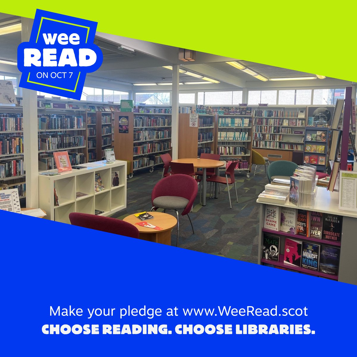 LibrariesNL's tweet photo. Looking for an interesting activity to get involved with for #WeeRead26 on Wednesday 7 October? Come along to #AbronhillLib at 10.30am and take part in Wee Read Together - our special Knit &amp; Natter and Book Group combined special session. https://t.co/LiQZFgB7fJ