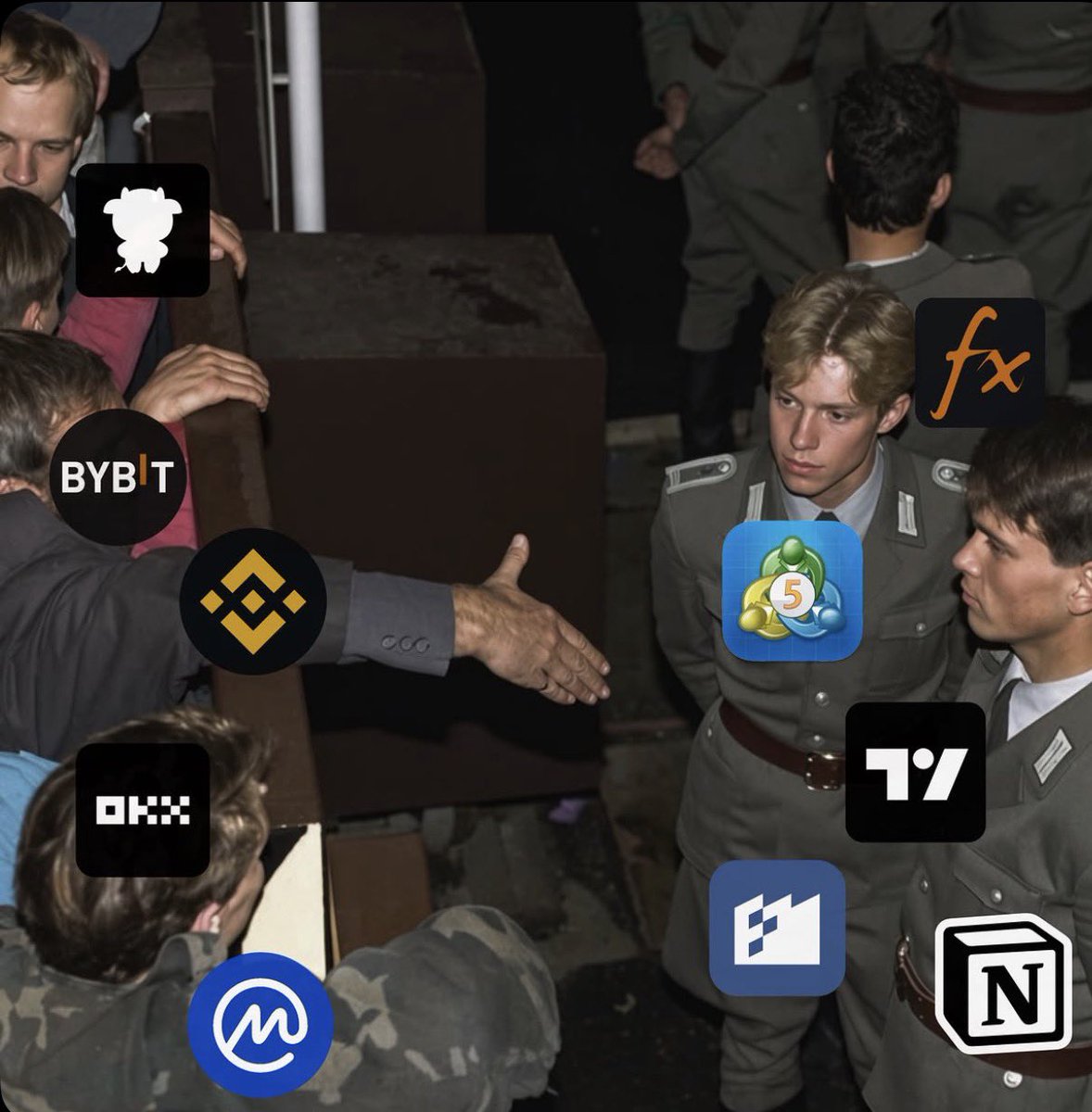 MacroLeveraging's tweet photo. Crypto traders 🤝 Forex traders https://t.co/1audzbf6DA