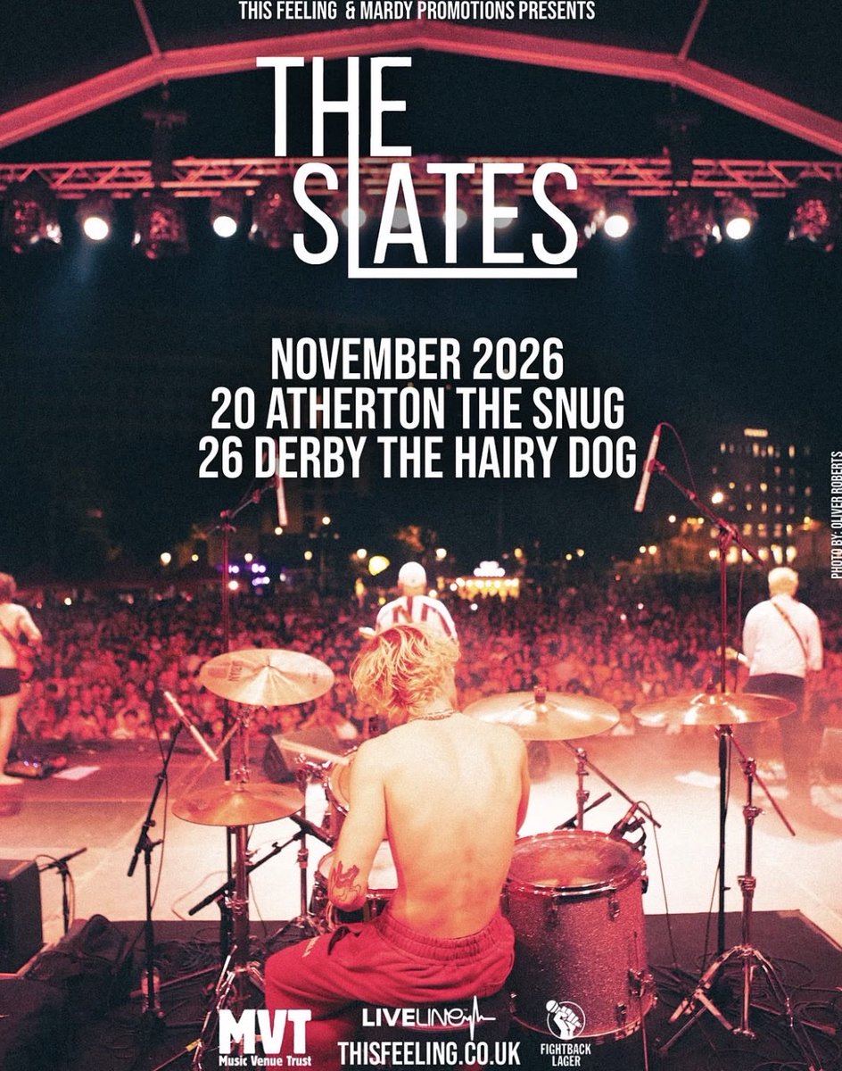 _TheSlates's tweet photo. Tickets are now on-sale for the warm up shows in November!

Atherton has 10 left so get yours while you can x https://t.co/DMgcPkyDLU