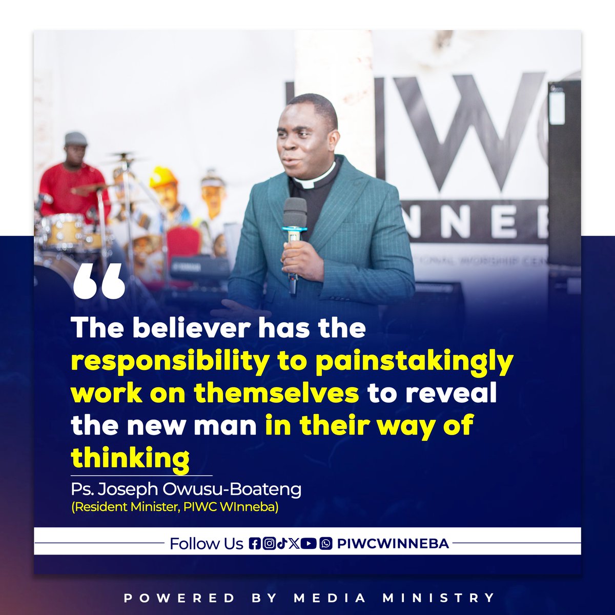 piwc_w's tweet photo. The new man is already in you through salvation; yield to the Holy Spirit and intentionally allow that new identity to become visible in your life.

| #PossessingTheNations | #piwcwinneba |

➖➖➖➖➖➖➖➖
> Powered By: 
> Media Ministry https://t.co/yo9b3ddyXj