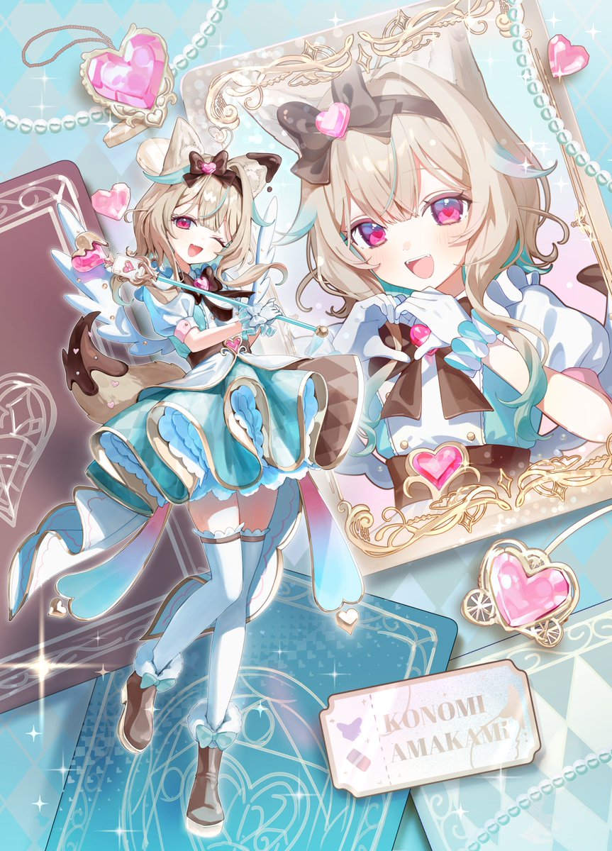 hutaverse_'s tweet photo. ⊹₊⟡⋆˚⊹魔法少女♡トランプ組⊹₊⟡⋆˚⊹
ハート担当このみちゃん！
#このみすけっち https://t.co/8U5GskY74Z