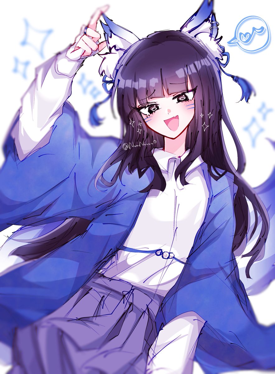 N__N____o's tweet photo. #OC #illustration 🦊💙 https://t.co/T4rEL5YDYJ