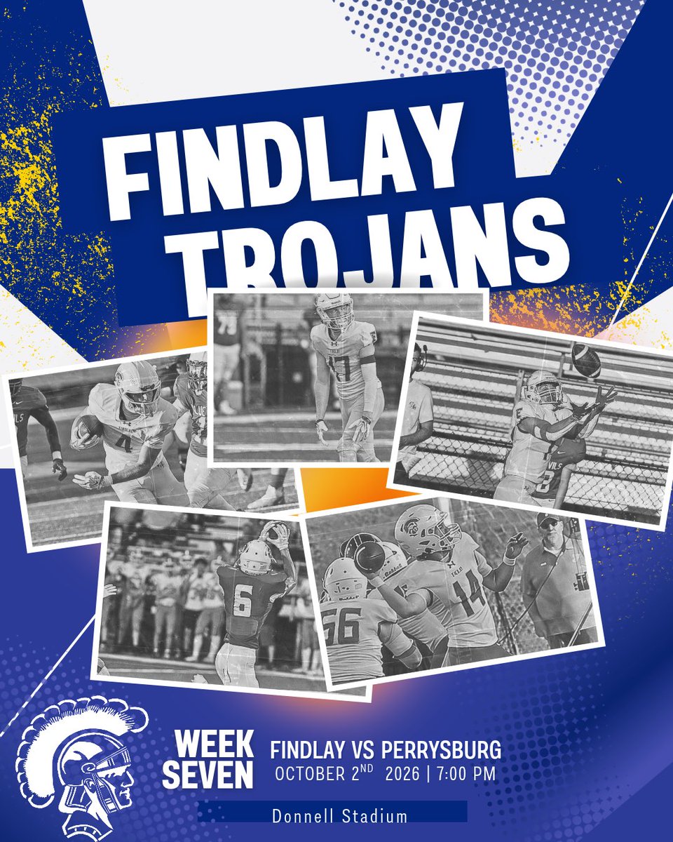 FootballFindlay's tweet photo. Week 7 Loading…ITS GAME DAY!!!
🏈💥🏈💥🏈💥🏈💥🏈💥🏈💥#TrojanTrue #ALLIN #OneDayBetter https://t.co/0exsxsJNZs