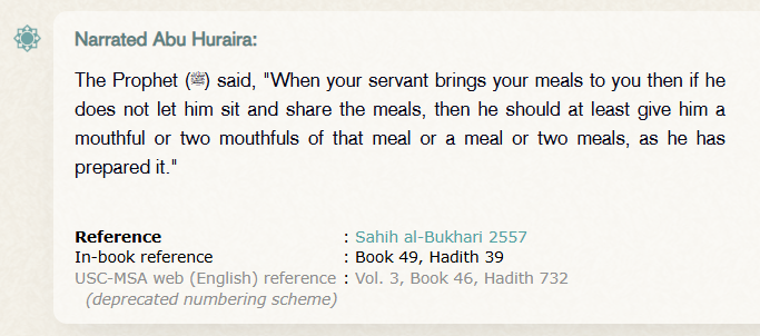 Farid_0v's tweet photo. This hadith is rarely applied in wealthy households. https://t.co/OqHozVZRVa