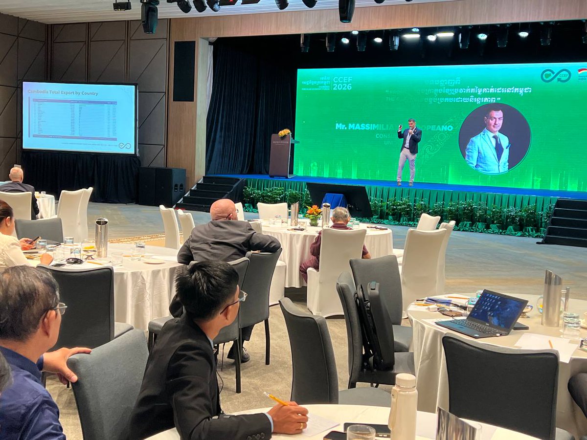 UNIDOKH's tweet photo. At #CambodiaCircularEconomyForum2026, #UNIDO is proud to present key findings from our assessment on advancing #circularity in 🇰🇭's #GFT sector, developed with #MISTI🇰🇭. 🧵
The assessment guides factories & brands to cut waste, adopt eco-design, and boost competitiveness, thanks to #PAGE, the 🇪🇺, and 🇩🇪.