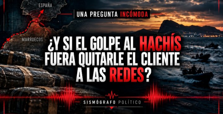 Ignaciotp88's tweet photo. ‼️ UNA PREGUNTA INCÓMODA ‼️

👉 Marruecos sigue siendo el principal origen del hachís que entra en Europa.

👉 España es su principal puerta de entrada en la UE.

💥 ¿Qué pasaría si España regulara el cannabis y le quitara una parte del cliente a las redes que trafican hachís desde Marruecos?

👉 ¿Cuánto mercado ilegal se reduciría de verdad?

👉 ¿Cuánto se desplazaría?

👉 ¿Y a qué coste sanitario y social?

👉 Esto es solo la pregunta.

👉 La investigación la publico si el debate lo merece.

📡 SISMÓGRAFO POLÍTICO

#Hachís #Cannabis #Narcotráfico #España #Regulación #SismógrafoPolítico