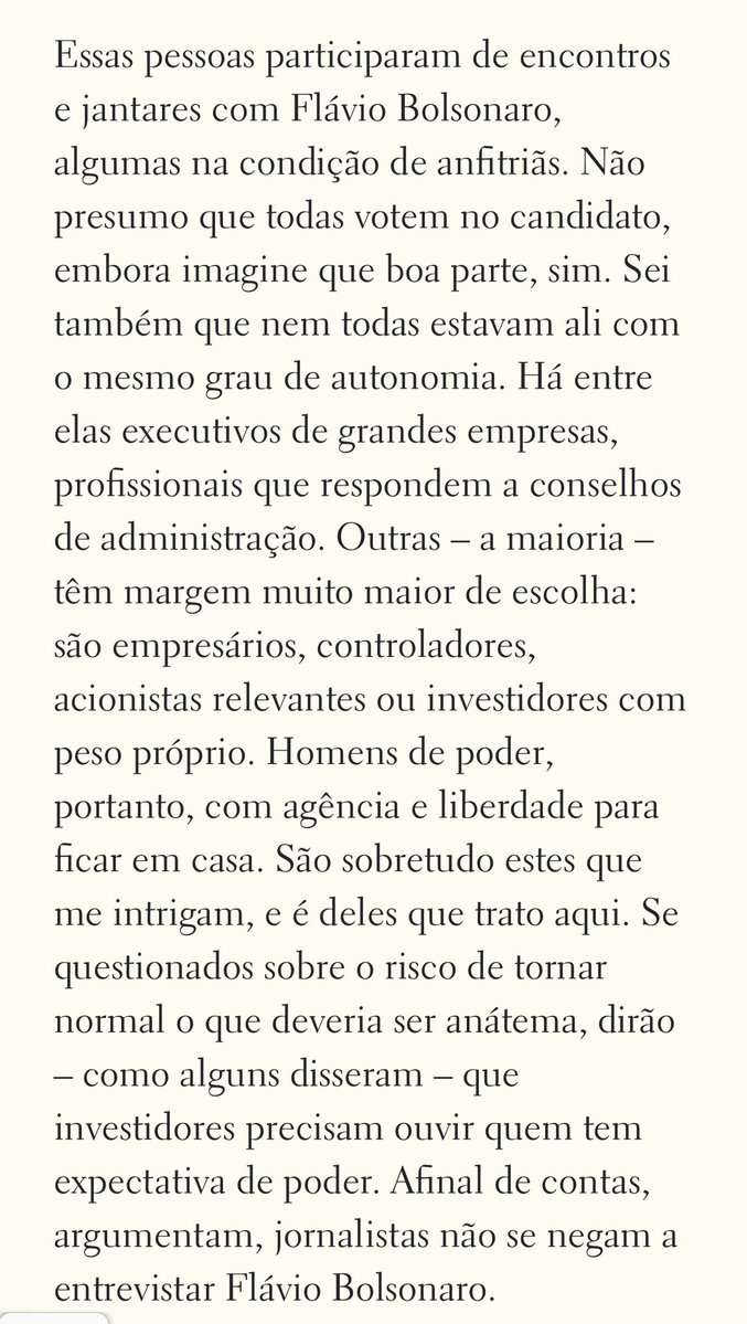 amandafaudi's tweet photo. E o João Moreira Salles que nomeou a elite econômica que oferece jantares ao Flávio Bolsonaro https://t.co/P1qhaIckbX