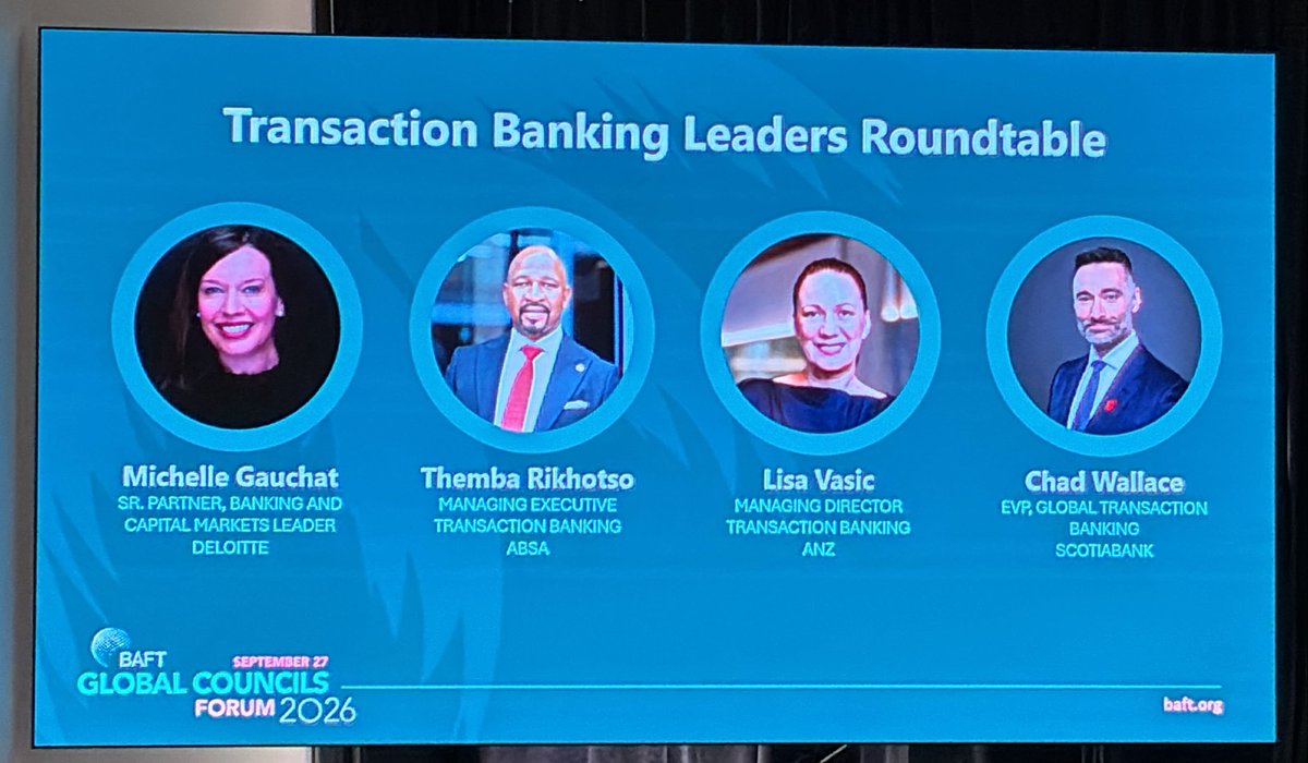 Absa_CIB's tweet photo. At #Sibos2026, Themba Rikhotso, Managing Executive: Transactional Banking at Absa CIB, joined industry leaders to explore the priorities shaping the sector and what comes next.​
​
Discover more: https://t.co/u7lsuS55UT ​

#AfricaExpertise #InvestedInYourStory #Sibos2026 https://t.co/5vJo8aYlf1
