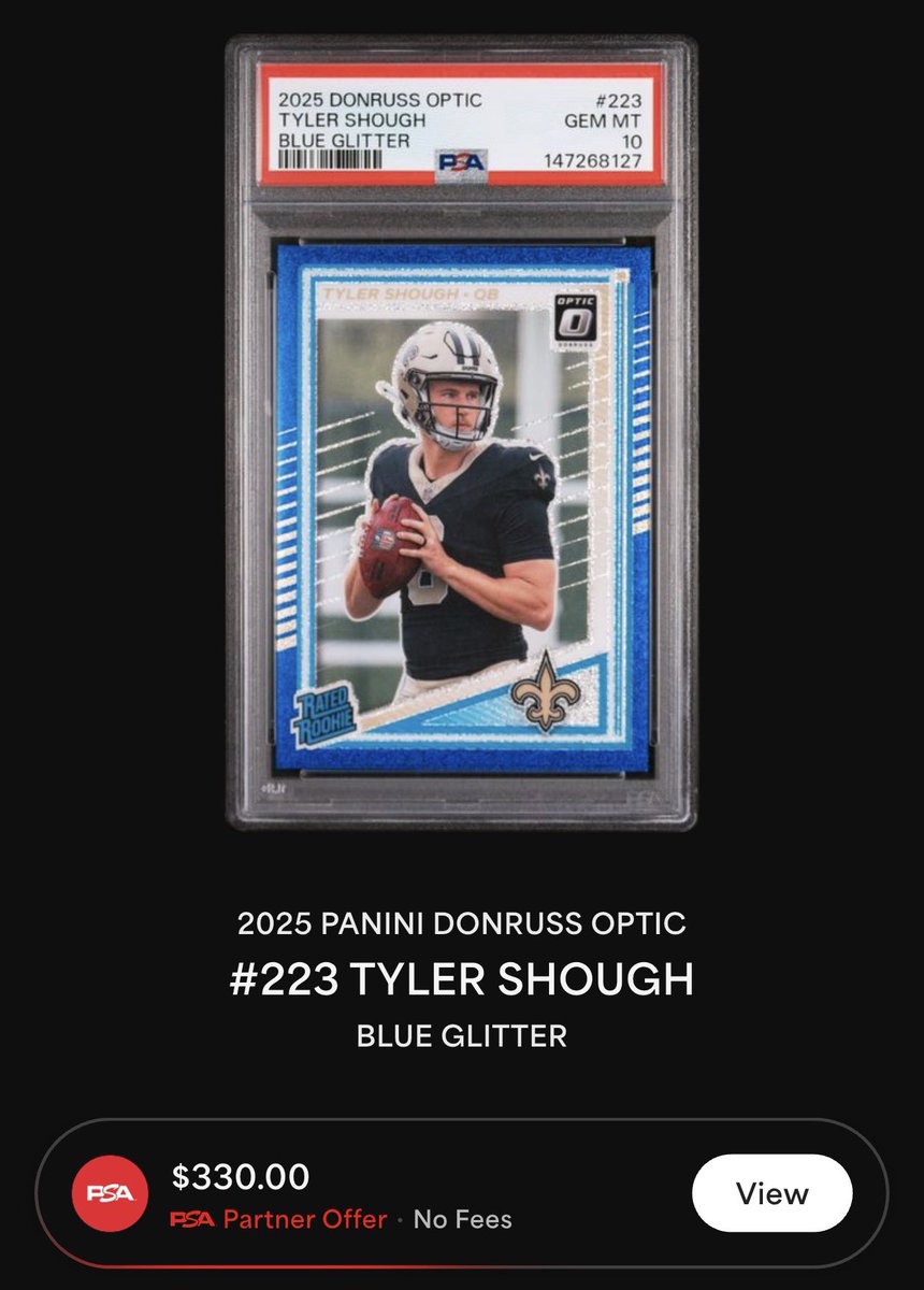 _ElectricBoogie's tweet photo. Shough Blue Glitter PSA 10

$300 shipped https://t.co/dTkTJ8dXVF