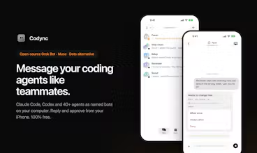 PetaISol's tweet photo. This stacked dev who hates Elon made a GrokBot alternative called "Codync"

Its fully open-source and he made it to take over GrokBot
He has a GitHub too - https://t.co/86eO1VSMBe

Its GrokBot + Dots + Muse all wrapped into one AI Agent and he has a cute face!?

this can actually be giga
https://t.co/3qjUSxnj8c