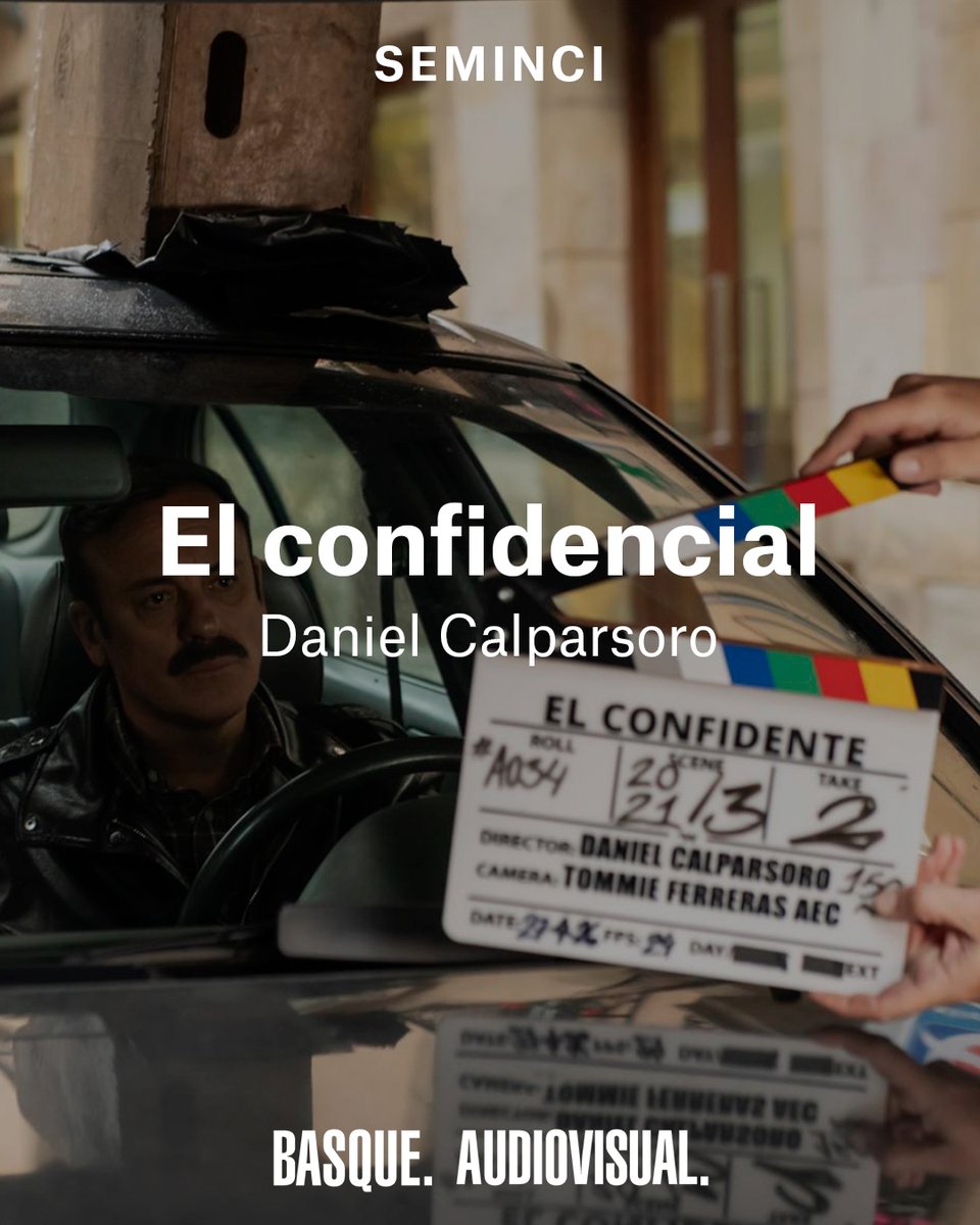 BasqueAvisual's tweet photo. 🎬 ‘El confidente’, the new film by Daniel Calparsoro, will have its world premiere at the 71st Seminci Film Festival in Valladolid, from the 23rd to the 31st of October. https://t.co/YraJBBBZzl