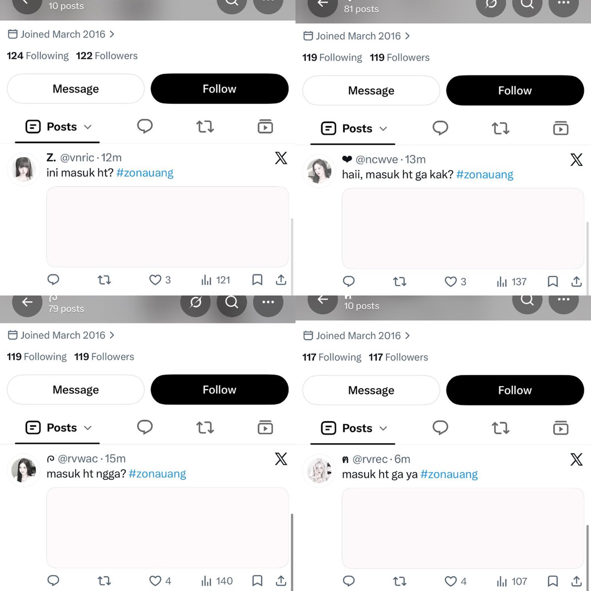 __tinydoll's tweet photo. wts acc f100 masuk ht mt verif hotmail

price dm

#zonauang https://t.co/crxnak85l4