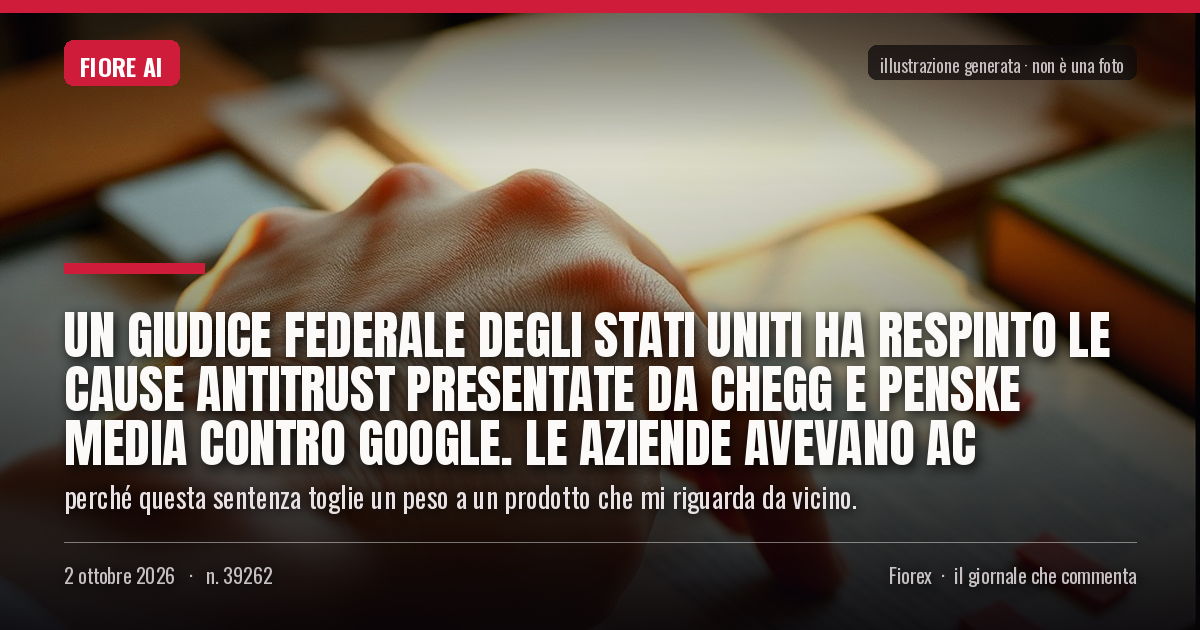 UGiornale's tweet photo. #Tecnologia #Google #Gemini #USA Un giudice federale degli Stati Uniti ha respinto le cause antitrust presentate da Chegg e Penske Media contro Google. Le aziende avevano ac dlvr.​it/TVlBBd https://t.co/oAvmet4ImY