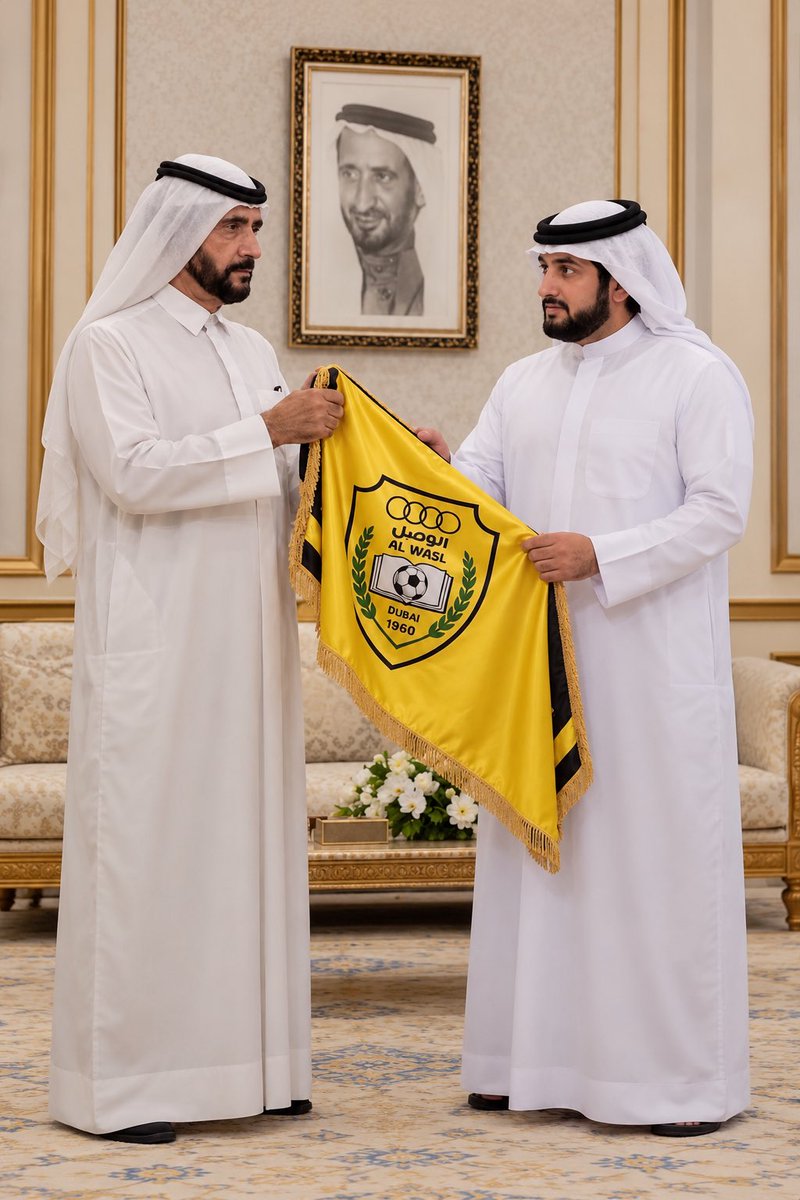 Ibr__milan's tweet photo. نستقبل تكليف الشيخ أحمد بن محمد لمواصلة مسيرة نادي الوصل، سائلين الله له التوفيق والسداد في حمل الأمانة ومواصلة الإنجازات، وأن يكتب على يديه فصولاً جديدة من المجد والنجاح لـ«الإمبراطور».

رحم الله الشيخ أحمد، صاحب البصمة والجهود التي ستبقى راسخة في تاريخ النادي، وجعل ما قدمه ��ي ميزان حسناته.
مسيرةٌ تُستكمل، وإرثٌ يُحفظ، وطموحٌ لا يتوقف… والوصل دائماً إلى الأمام. 💛