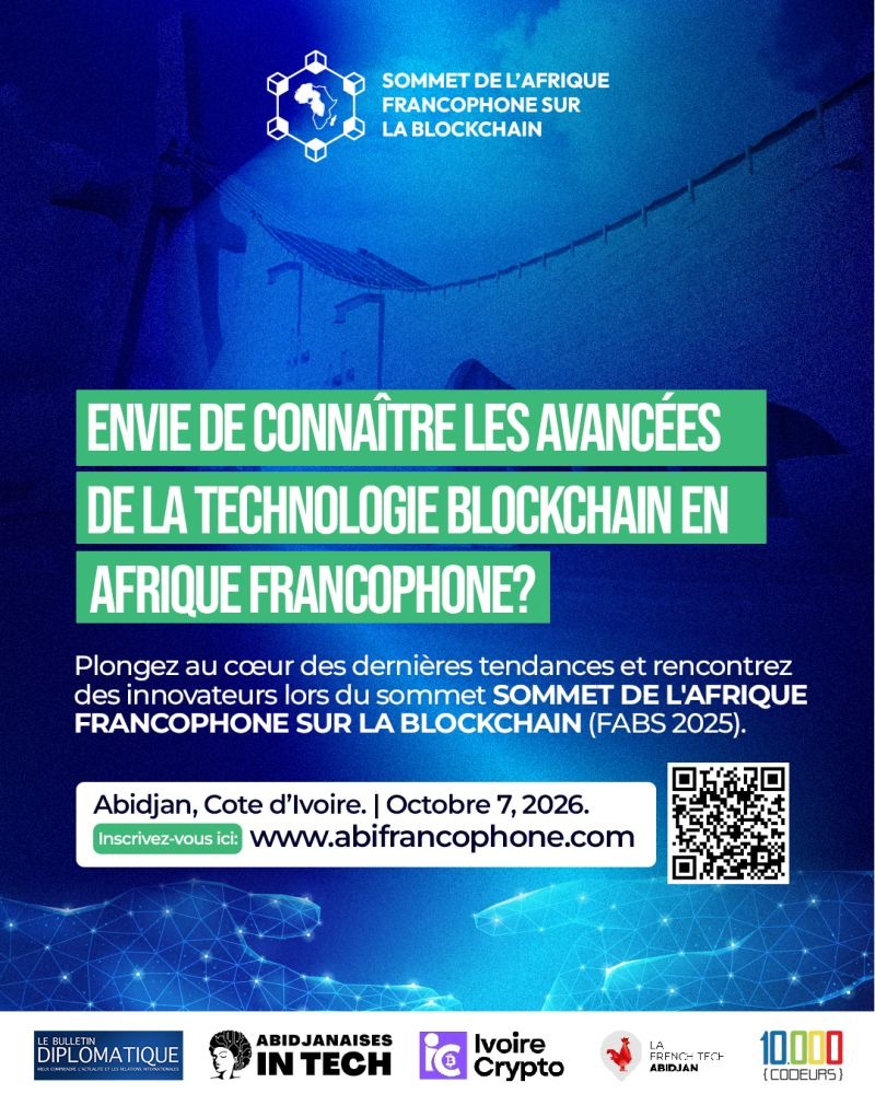 tech_blockaf's tweet photo. Une première sur Abidjan 🥁

Rejoignez-nous au Sommet de L'Afrique Francophone sur la Blockchain afin de découvrir les innovations majeures autour de l'écosystème Blockchain.

Inscrivez-vous ici: https://t.co/ELvqp27ujT https://t.co/Bc7Zfcqc5j