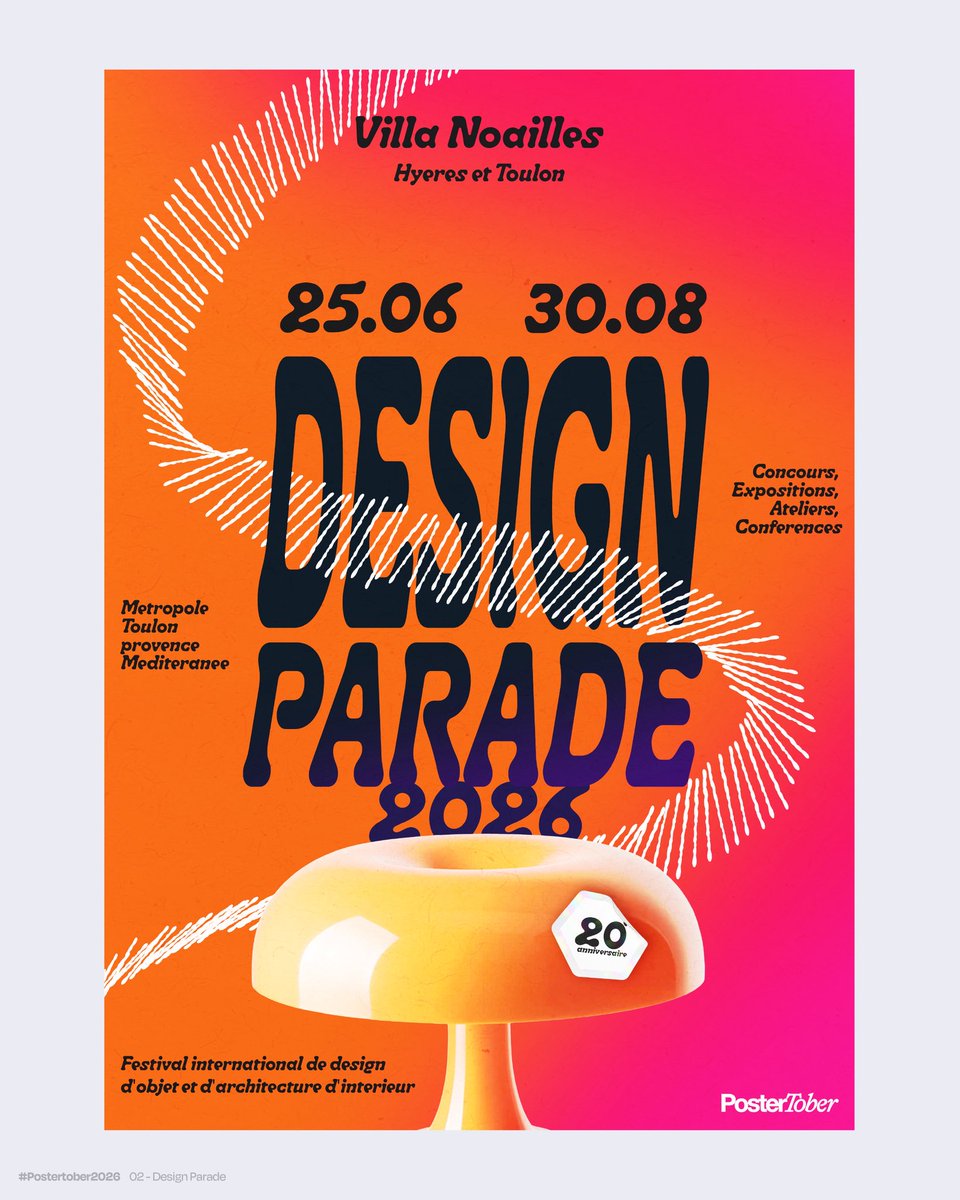 OstiumCrea's tweet photo. #Postertober jour 02
-> Design Parade - Toulon et Hyeres https://t.co/Q6XMu2AOBi