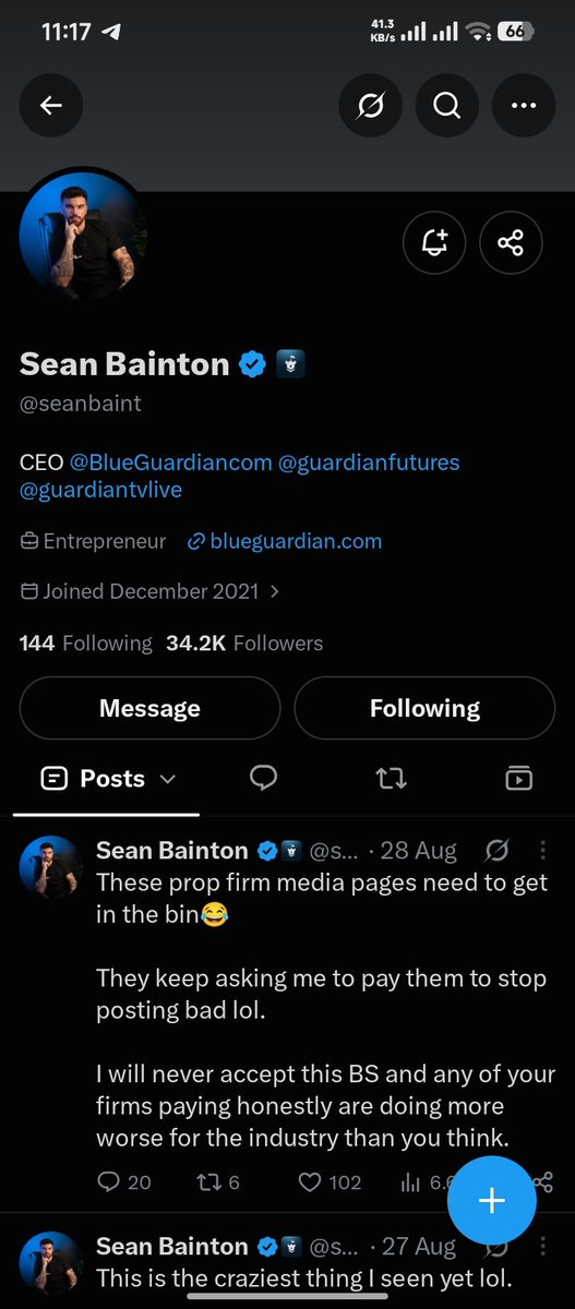 ITomapii's tweet photo. @propwatchmedia @BlueGuardiancom @seanbaint @Shubhankan007 Done ✅✅✅ 
What I like about the firm is there trading platform and smooth payment with there customers care . https://t.co/jO5D2vqRxA