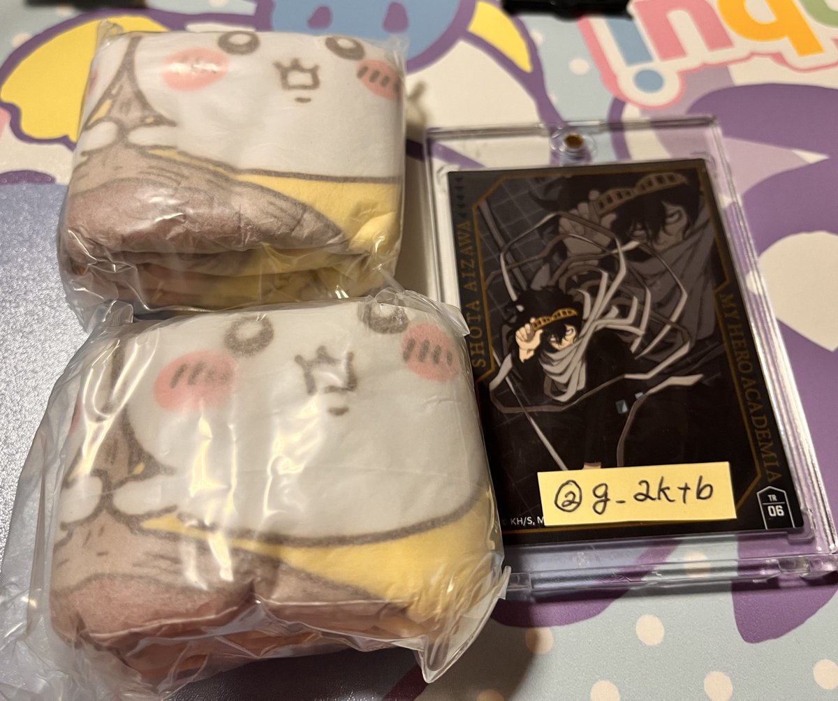 g_aktb's tweet photo. 【交換】ちいかわ　マルチタオル

譲→カレー2
求→セイレーン、歌作戦＞島二郎

郵送交換希望。
検索からお気軽にお声掛けください https://t.co/x7cAg947qH