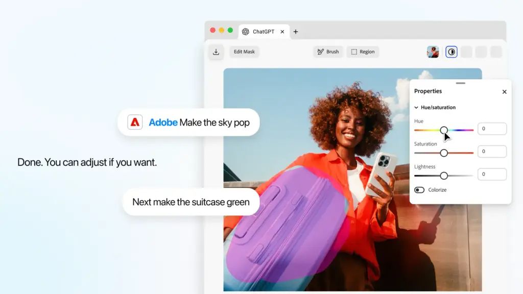 BlogNTMedia's tweet photo. 🎨⚡ Retoucher sans quitter son chat ! Adobe intègre de véritables éditeurs interactifs avec curseurs pour Photoshop, Express et Acrobat dans son plugin ChatGPT. Découvrez la mise à jour ici 👇
https://t.co/FYSwaRQjiq
#AdobeAI #ChatGPT #CreativeCloud https://t.co/ykrzimYrl8