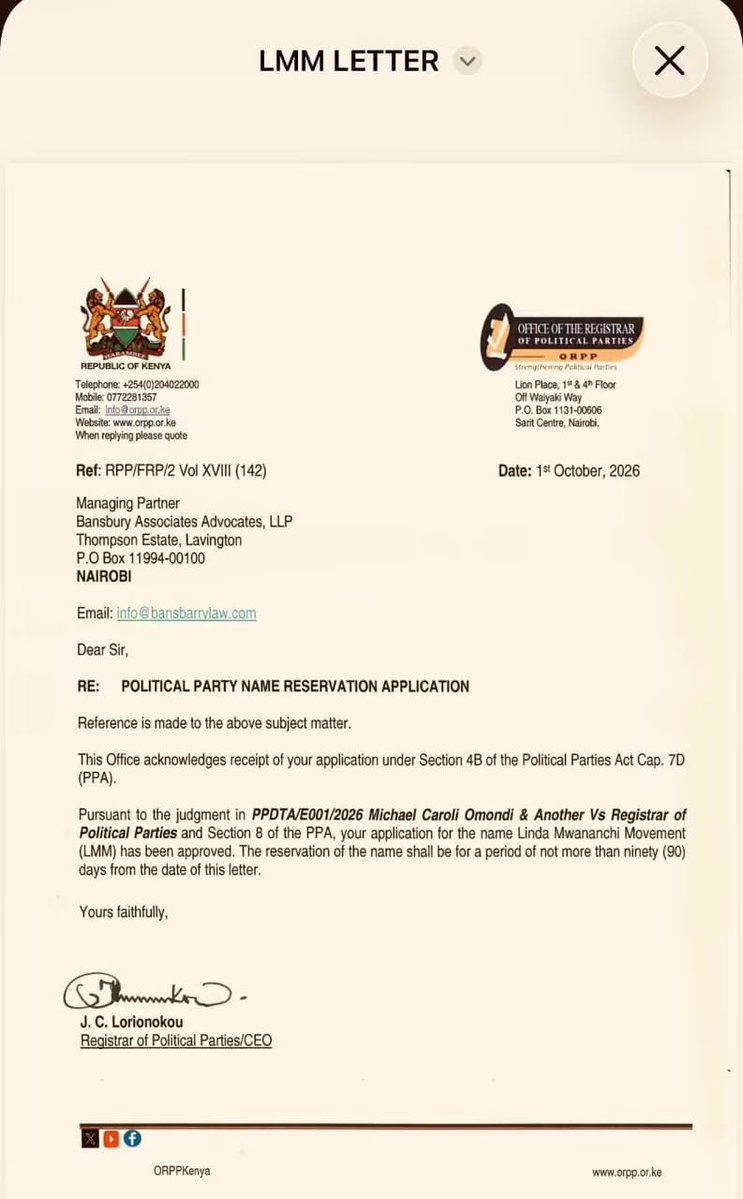 abbiezuena's tweet photo. We did guys!

We officially have our name!

Linda Mwananchi Movement!

Sisi Ndio Sifuna https://t.co/LikTPU9rse