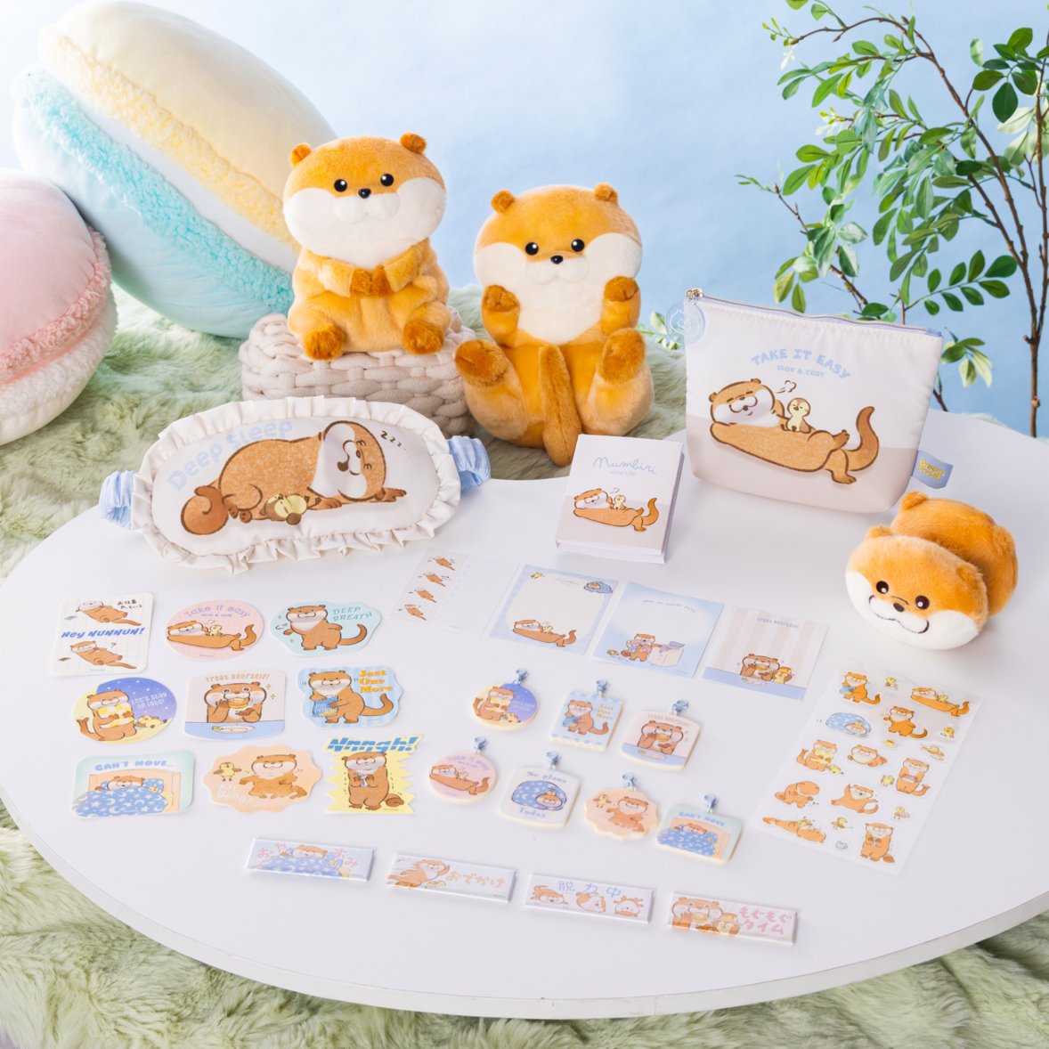 nun2store's tweet photo. ＼新商品🦦／

10/16(金)11時発売！

TAKE IT EASY💭💤
ぬんびりスローライフな新作グッズがもりだくさん

気になるラインナップは順次公開
お楽しみに🌙
https://t.co/VSk5ebzN6Z

#可愛い噓のカワウソ #ぬんぬんストア https://t.co/kZPPCAVpIO
