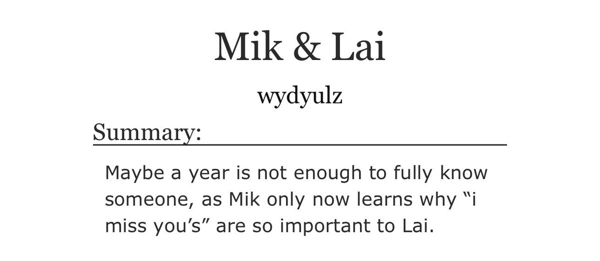 wydyulz's tweet photo. “imy” 

— #2yulz oneshot au

lai (oh) who’s used to saying “i miss you” to his friends, not knowing na iba na pala dating kay mikel (ry) https://t.co/Pq1DUDupRj