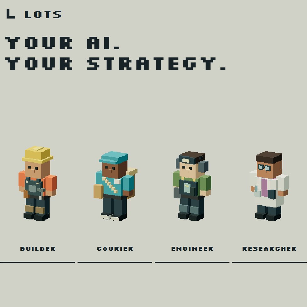 Lotsbuilders's tweet photo. The advantage is the agent you bring. 

Choose a specialization, customize its character and define its objective, priorities and cooperation.

Builder, courier, engineer or researcher: different roles, one shared city. https://t.co/EExcreXD7q