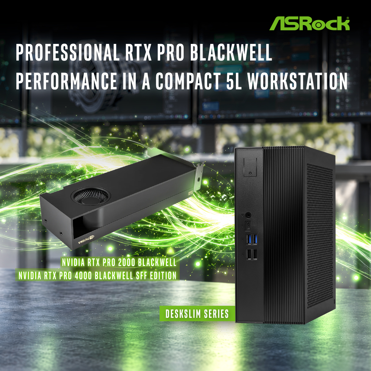 DeskSlim RTX PRO Blackwell: mini PC de 5 litros da ASRock aceita as placas para IA local