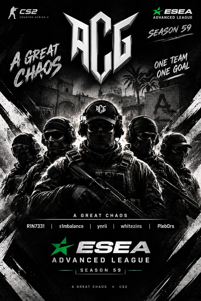 AGreatChaoscs2's tweet photo. Our team is ready for @ESEA Advanced League Season 59! https://t.co/3mMtnwISiV
