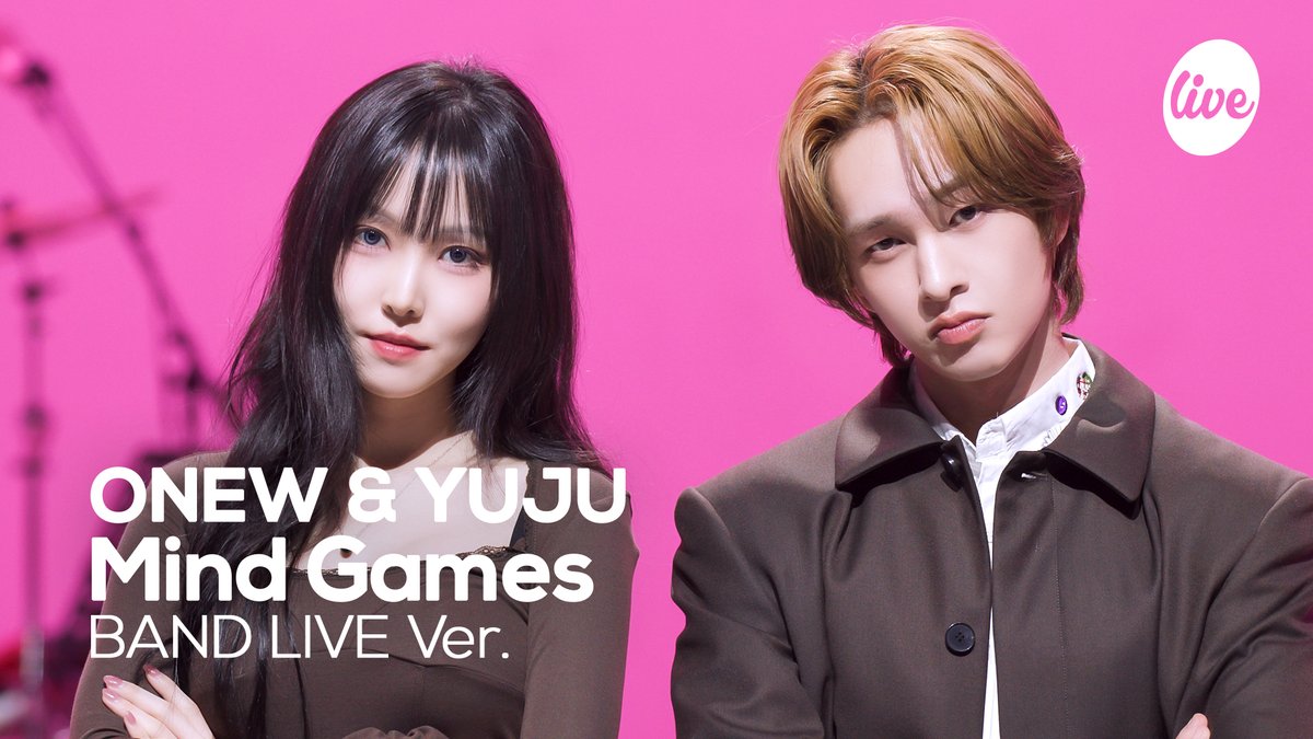 itsLIVEofficial's tweet photo. 🩷🎮 https://t.co/nf7WDL1icJ🩷🎮

온유 &amp; 유주의 ‘Mind Games’ (Band Ver.)
5시에 it’s Live 유튜브 채널에서 확인하세요!

#itsLive #온유 #유주 #Mind_Games #ONEW #YUJU #KPOP https://t.co/cBYayo2Jw2