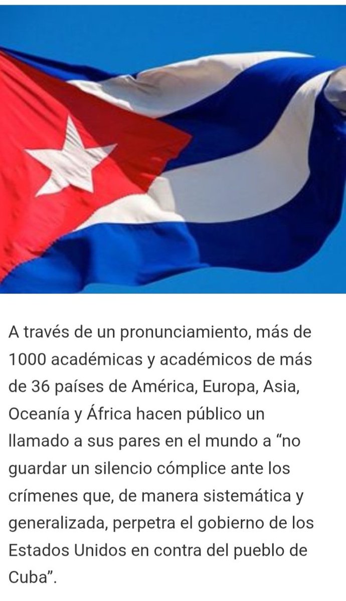 ORACamaguey's tweet photo. Y es que el mundo sabe que se comete un crimen, que es una injusticia y que es insostenible mantener por más tiempo la mentira que sostiene el Bloqueo a #Cuba por parte de los EUA
#CubaNoEsUnaAmenazaElBloqueoSí 
#TumbaElBoqueo 
#CubaEstáFirme 
#PorCamagüeyTodo 
@YaimyrB https://t.co/AiyJ6cue5C