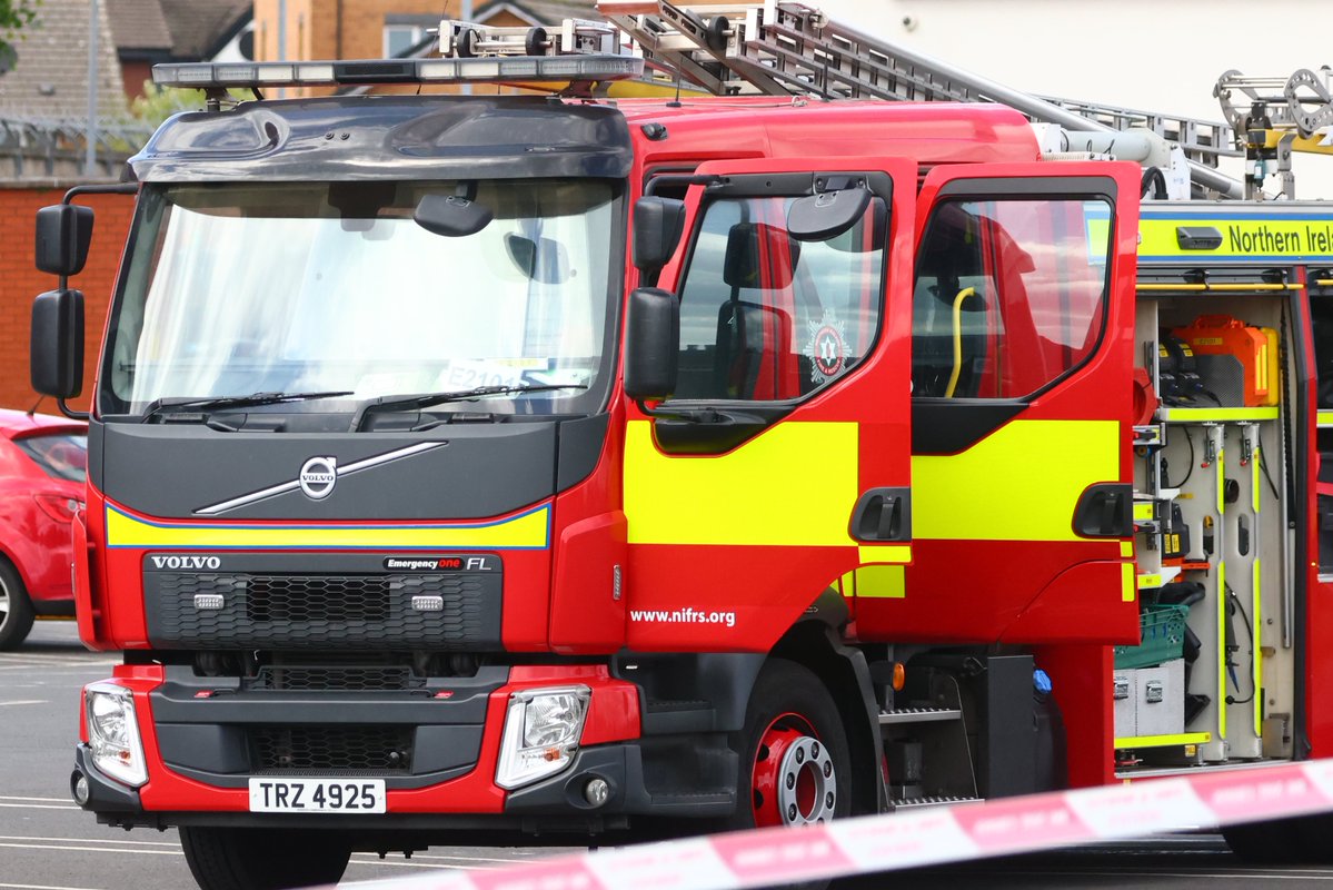 Kscott_94's tweet photo. BREAKING: Emergency services are at the scene of a serious ongoing incident in Crossnacreevy. 

I understand two people are trapped in a collapsed trench during ongoing earthworks in the area. 

Specialist Rescue Teams from NIFRS have been deployed 

https://t.co/63hFp9CaTJ https://t.co/GrpdFjXJpQ