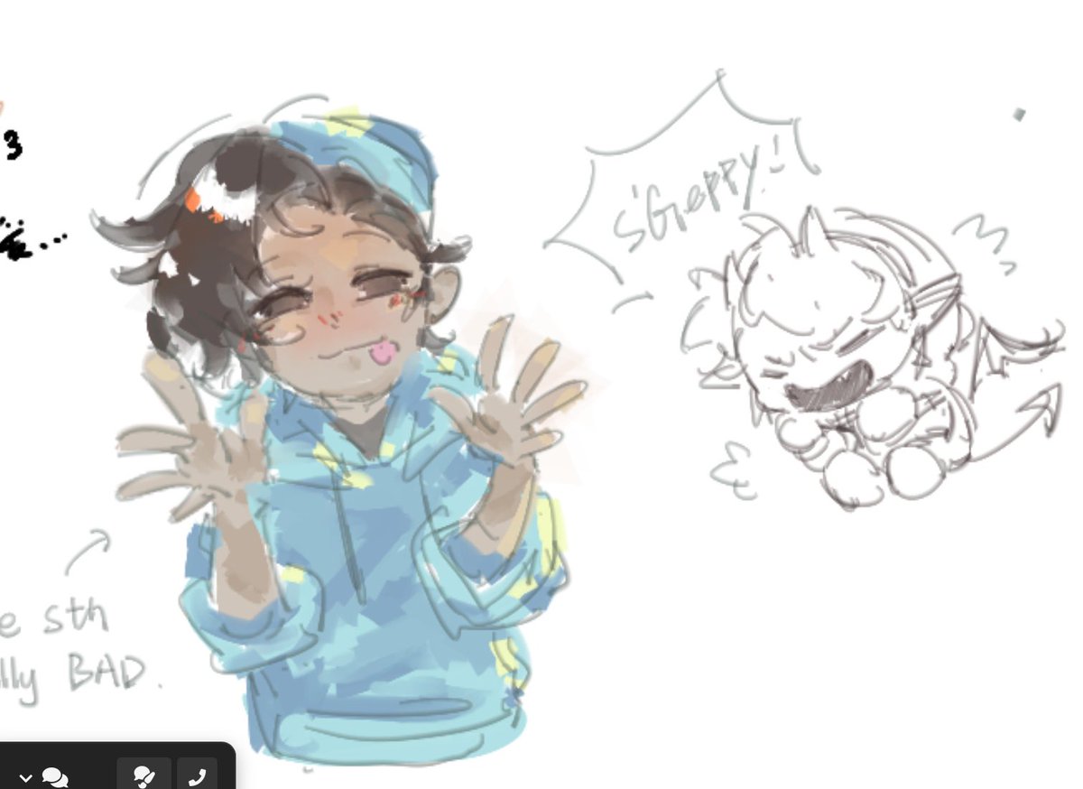 CareyCao11945's tweet photo. #skephalo #badboyhalo #badboyhalofanart #skeppy 
part of Collaborative live drawing（or named art jam？）

I really enjoyed drawing this :D https://t.co/XXlVq1FJUf